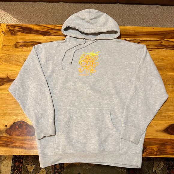 Coachella 2022 Gray Hoodie Music Festival Billie Eilish Weeknd Adult Size Large - Picture 1 of 7